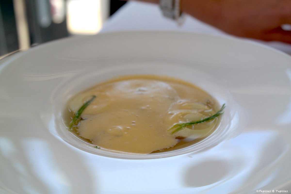 Restaurant Quay - Congee de crabe, coeur de palmier frais, émulsion de jaune d'oeuf