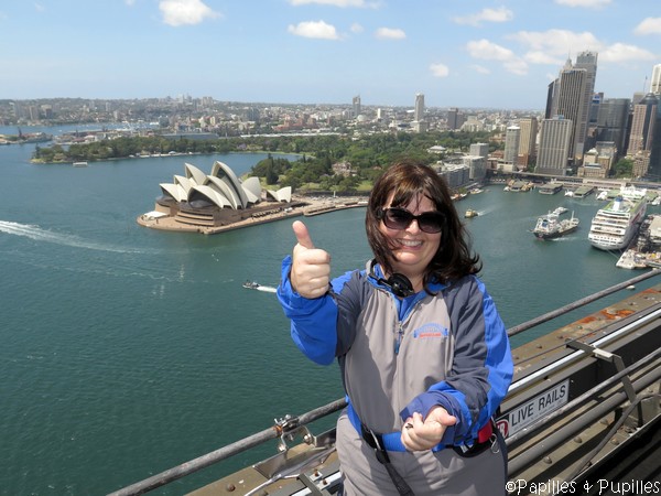 En haut du Sydney Harbour Bridge