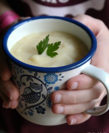 Velouté de pommes de terre, céleri rave et fenouil