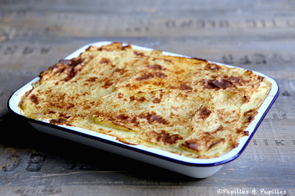 Pâté chinois à la sortie du four