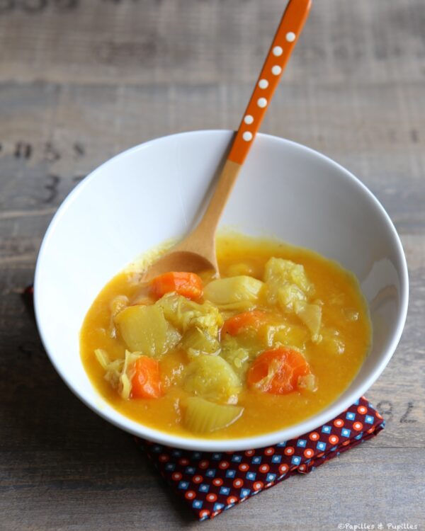 Soupe mi mixée mi morceaux