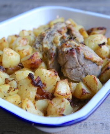 Filet de mignon de veau à la moutarde et pommes de terre