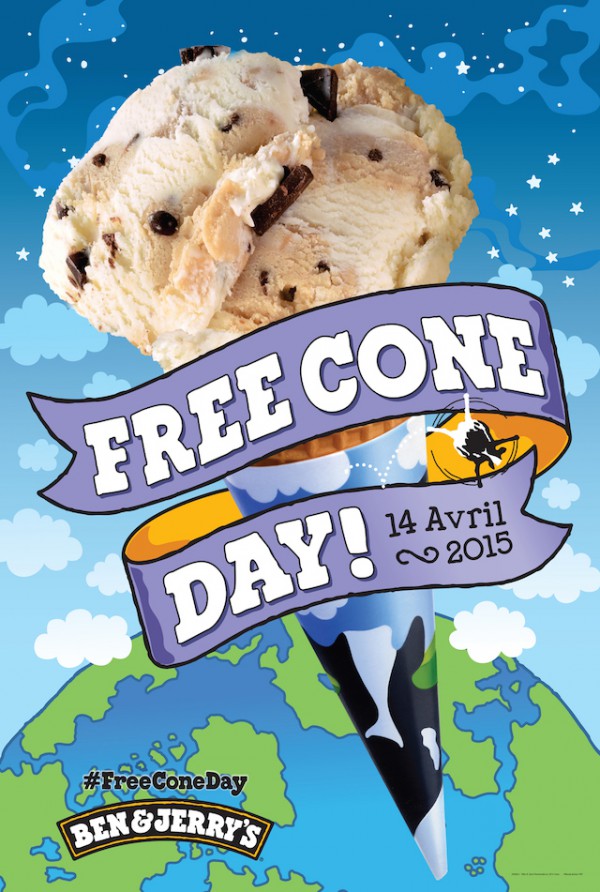 Free Cone Day - 14 avril 2015