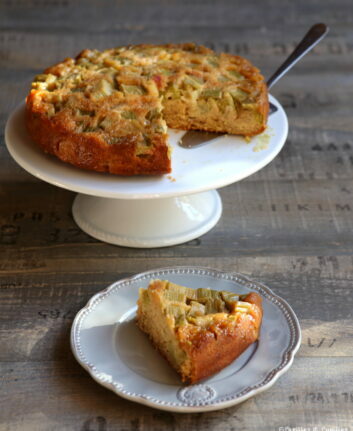 Gâteau à la rhubarbe