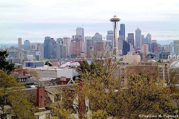 La vue sur la skyline de Seattle depuis le parc Kerry