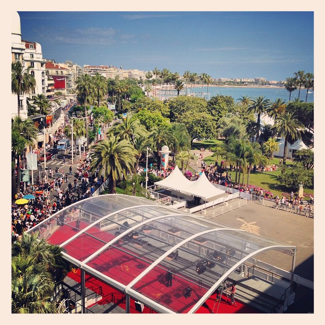 Vue sur le tapis rouge