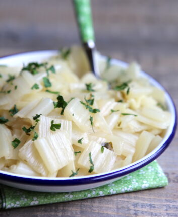 Blettes à la béchamel allégée