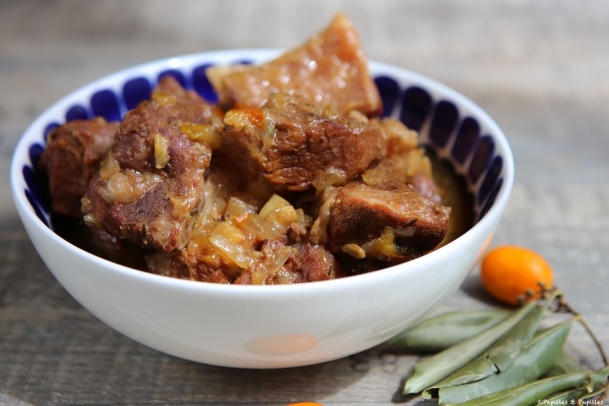 Sauté de veau au miel et kumquats