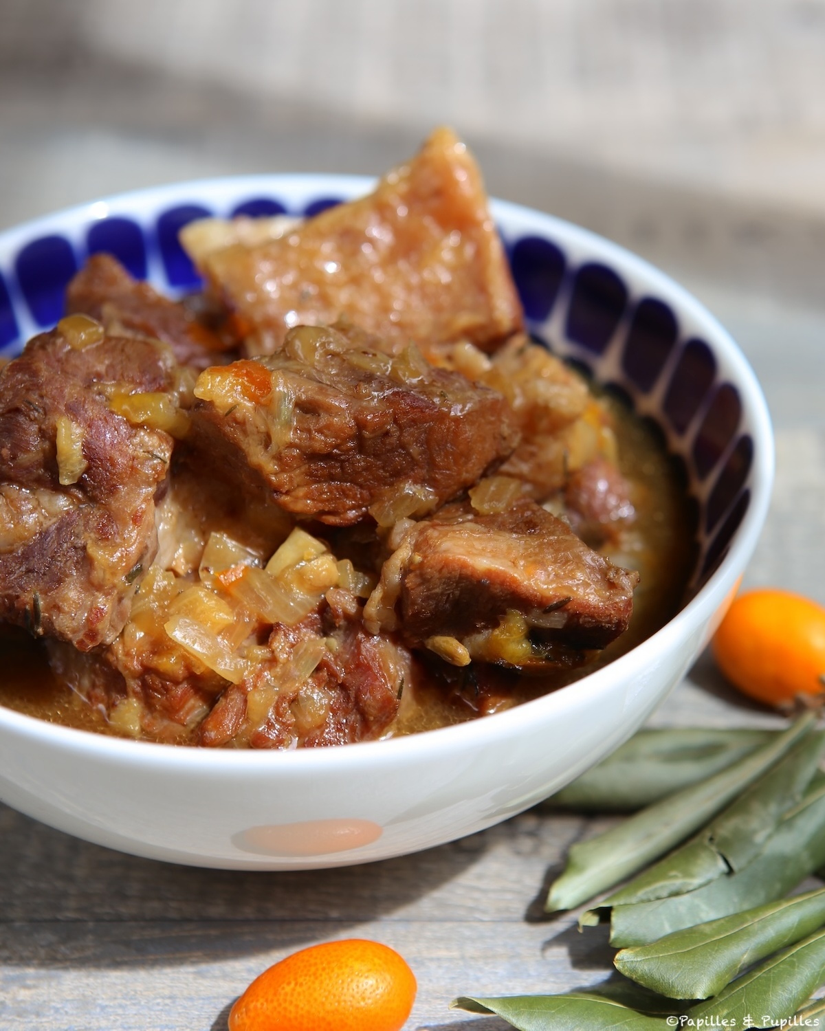 Sauté de veau au miel et kumquats
