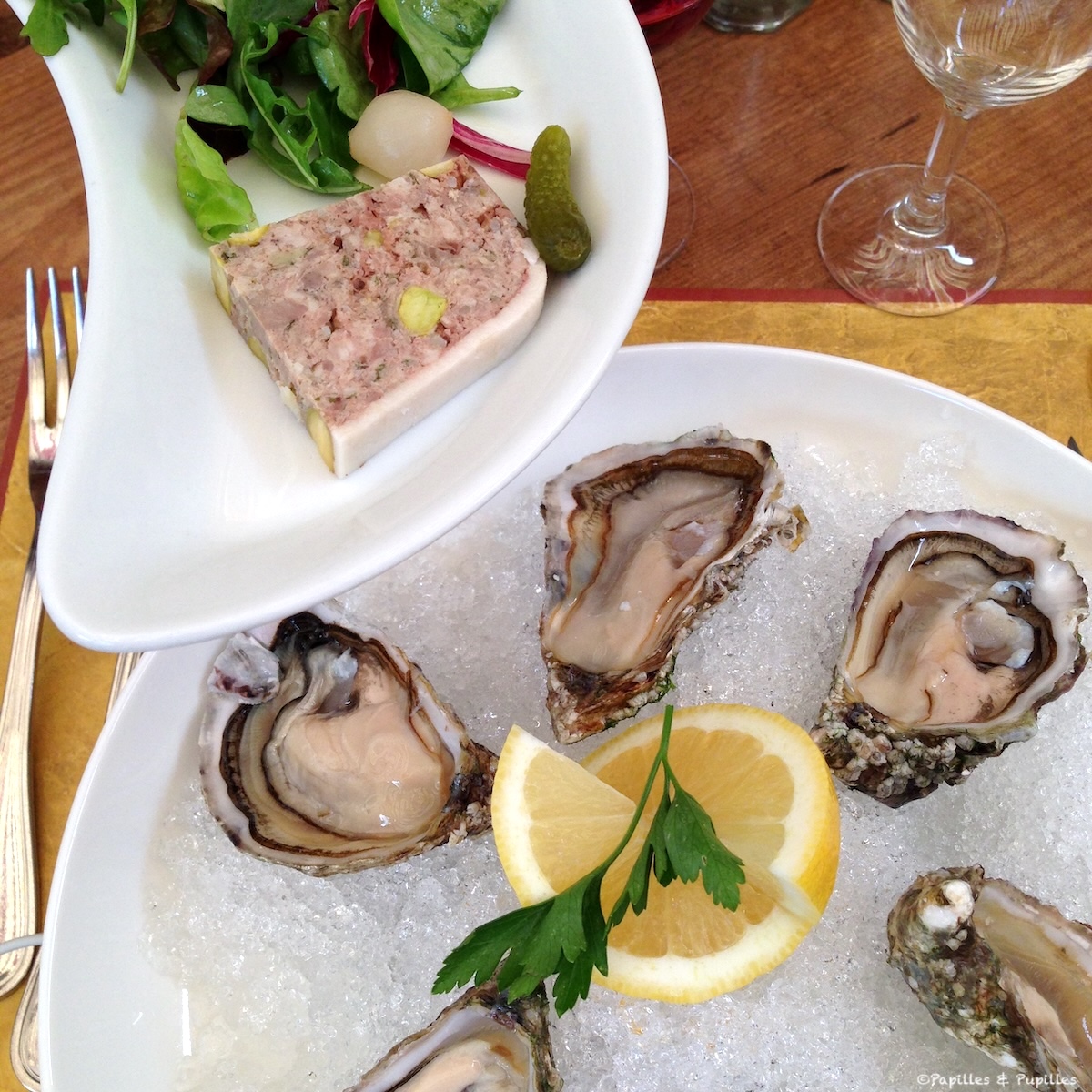 Huîtres et pâté