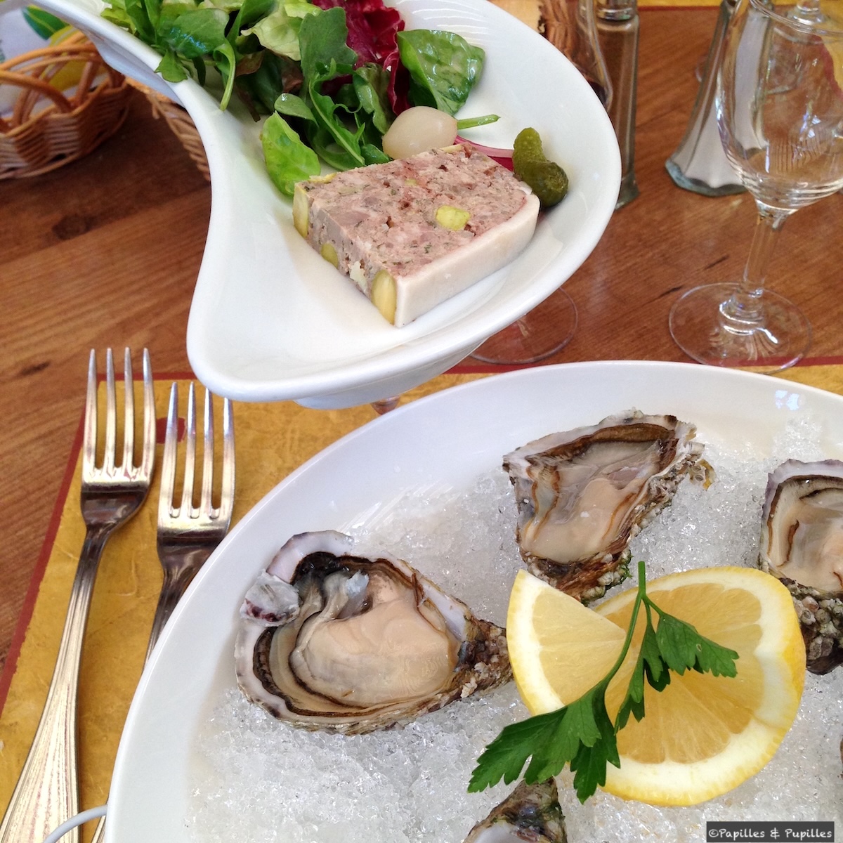 Huîtres et pâté
