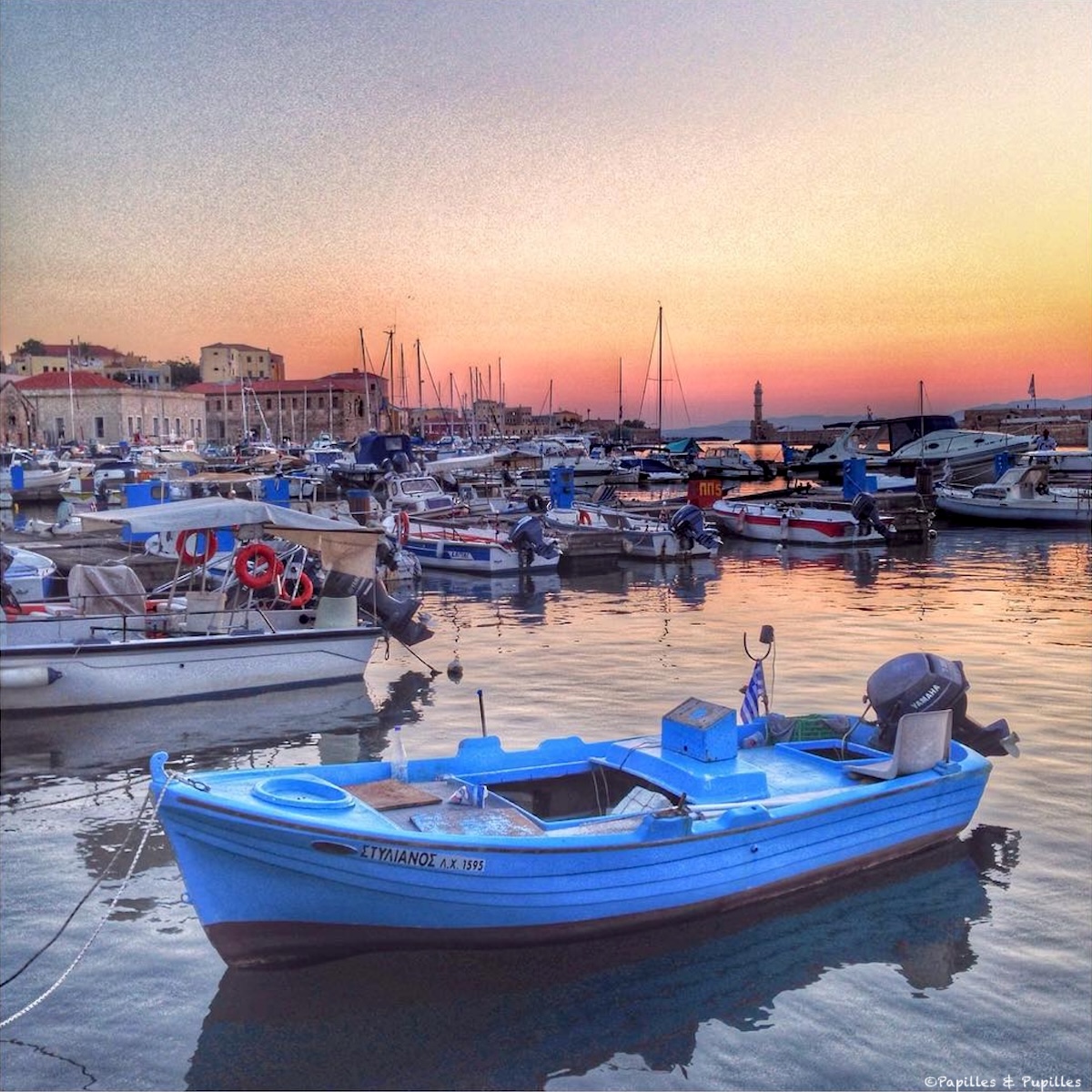 Coucher de soleil Chania - Crète