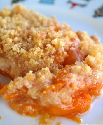 Crumble express à l'abricot