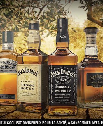 Les 4 whiskeys Jack Daniel's
