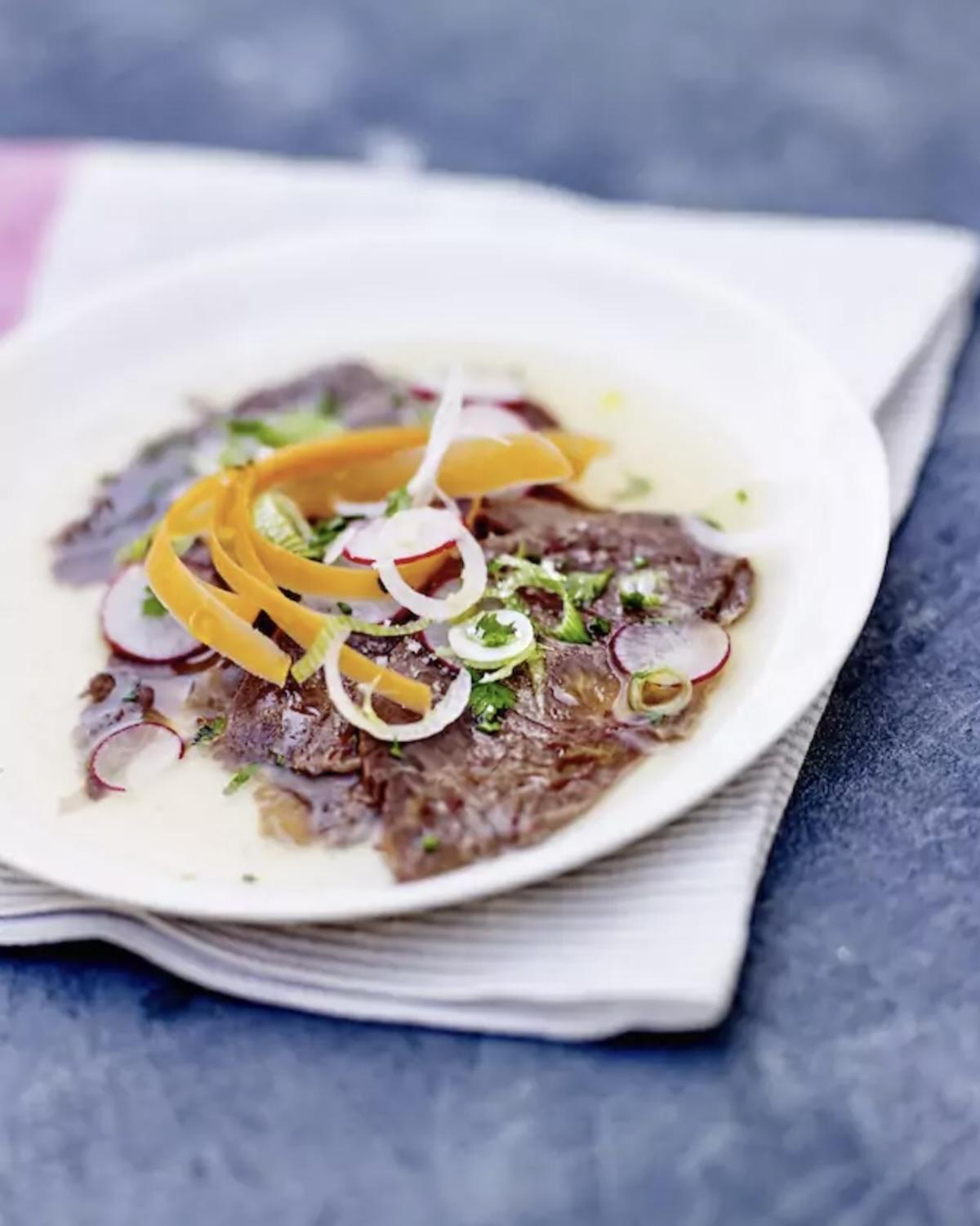 Carpaccio de joues de boeuf