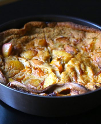 Clafoutis aux nectarine et à l’abricot