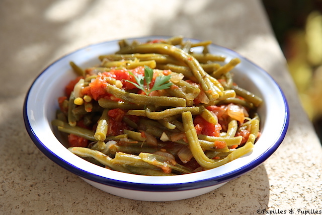 Haricots vert à la marocaine (aux tomates et épices douces)