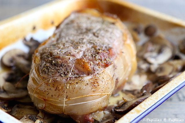 Rôti de veau cuit au four