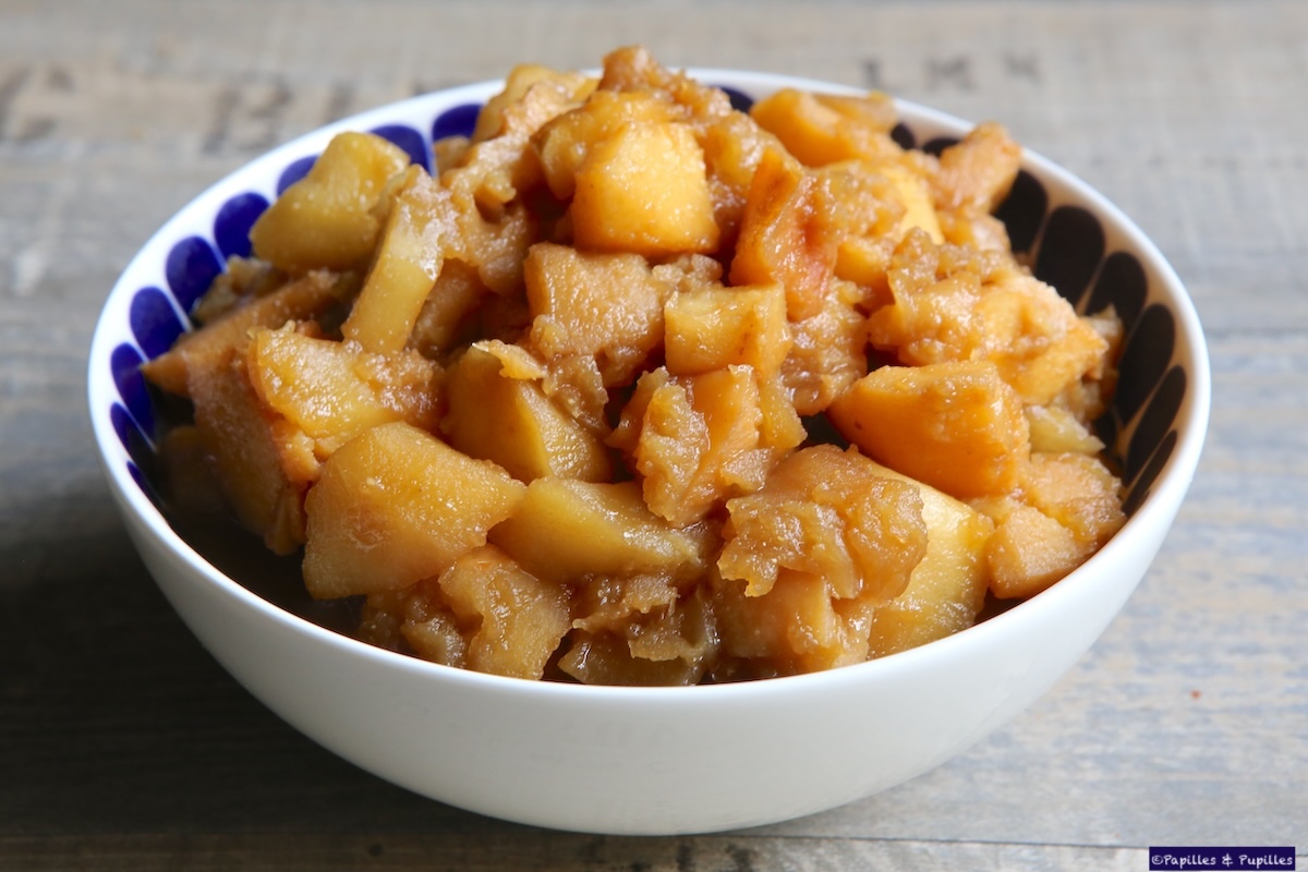 Compotée pommes coings