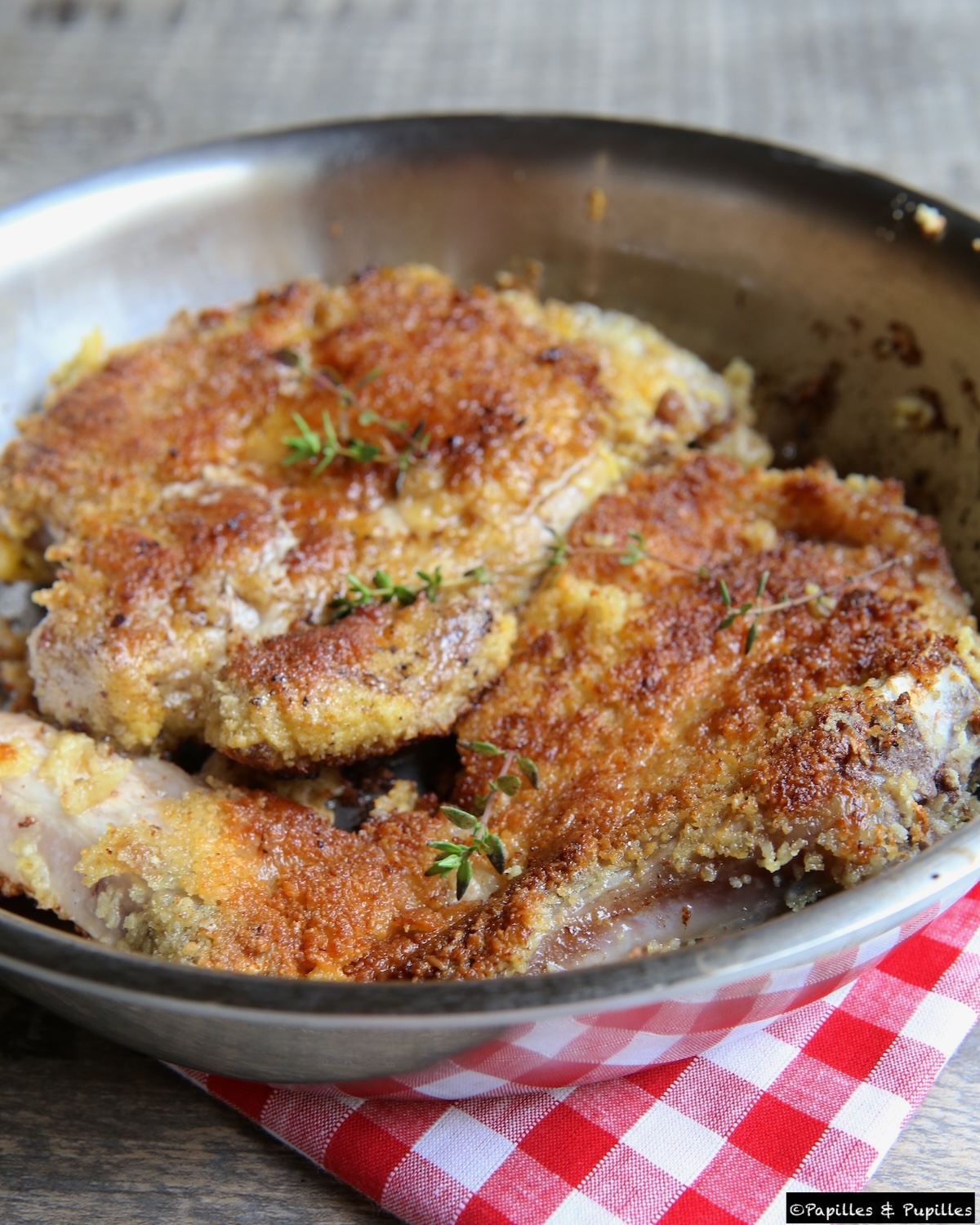 Côtes de porc panées