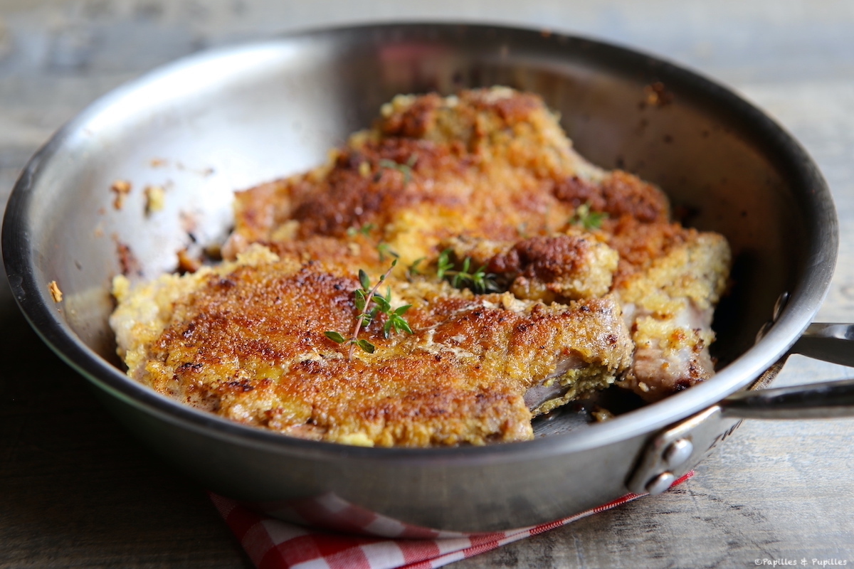Côtes de porc panées