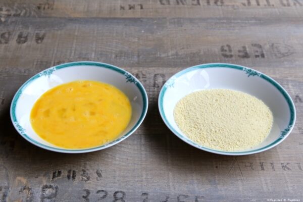 Jaune d'oeuf et chapelure