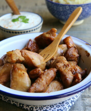 Poulet au miel et à la sauce soja