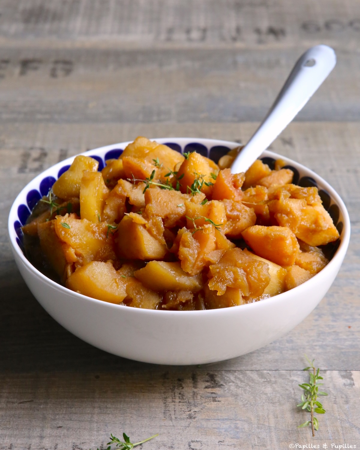 Purée pommes coings