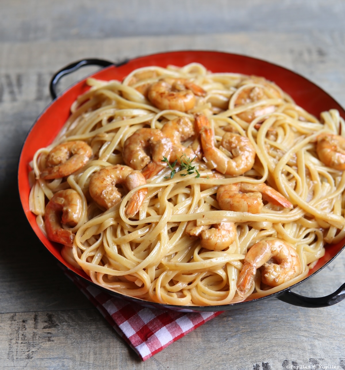 Linguines aux gambas