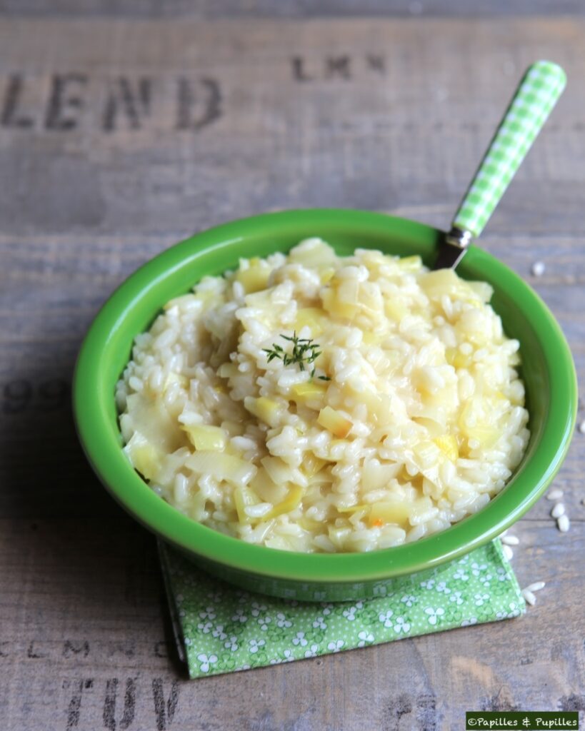 Risotto aux poireaux et au Parmesan un classique savoureux