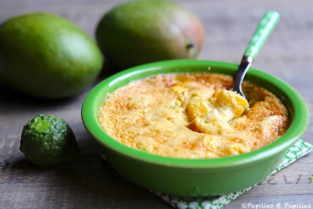 Gratin mangue citron vert gingembre