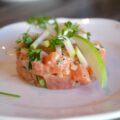 Tartare de truite et pomme verte