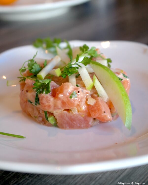Tartare de truite et pomme verte