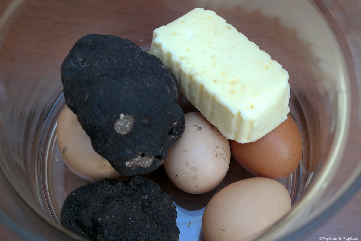 Truffes, beurre, oeufs