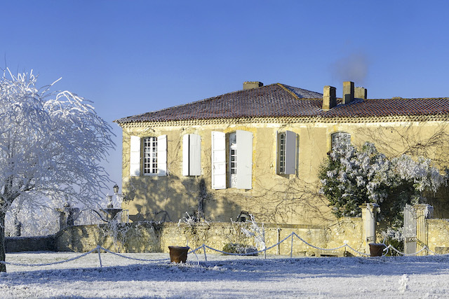 Château Monluc sous la neige