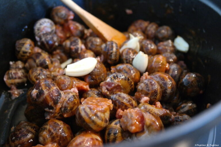 Cagouilles à la Charentaise, les escargots farcis