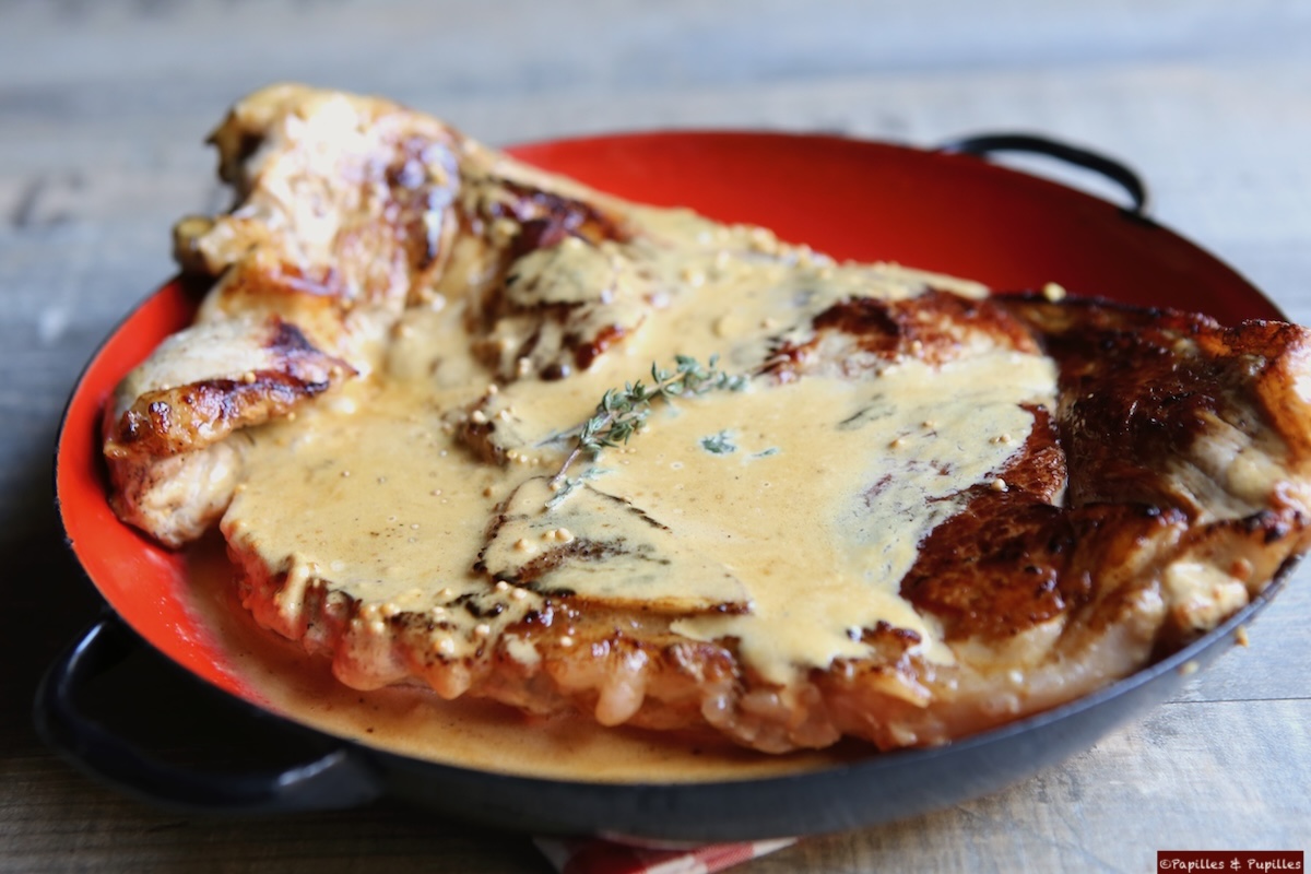 Quasi de veau sauce moutarde