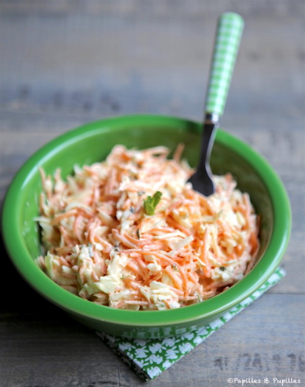 Salade de chou carottes et menthe
