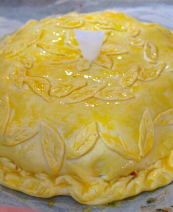 Tourte de Martine avant cuisson