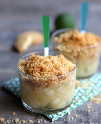 Crumble express sans gluten aux pommes et citron vert
