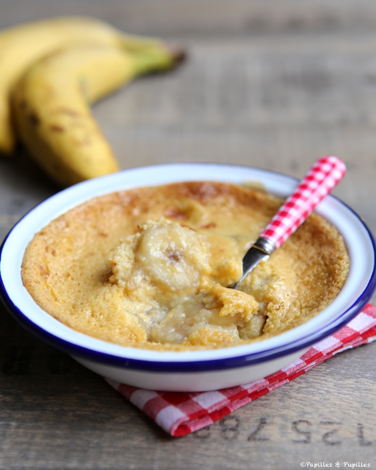 Gratin banane rhum vanille 