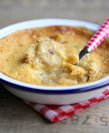 Gratin banane vanille rhum