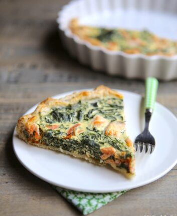 Quiche épinard truite fumée