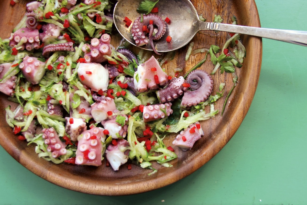 Poulpe mariné comme en Australie