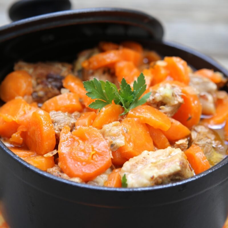 Sauté De Veau Aux Carottes Et Champignons
