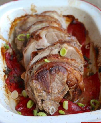 Rôti d'agneau aux piquillos