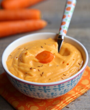 Purée de carottes et pommes de terre au fromage frais