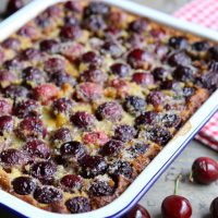 Clafoutis aux cerises noires
