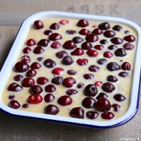 Clafoutis avant cuisson