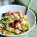 Courgettes à la carbonara